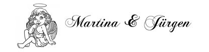 Beleuchtetes LKW Namensschild mit Martina & Jürgen  LED Gravur