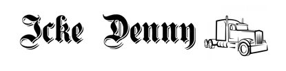 Beleuchtetes LKW Namensschild mit Icke Denny LED Gravur
