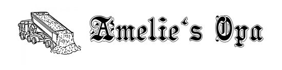 Beleuchtetes LKW Namensschild mit Amelie‘s Opa LED Gravur
